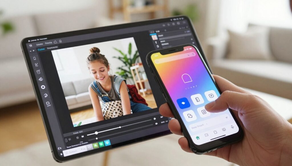 interface do usuário Adobe Photoshop Express