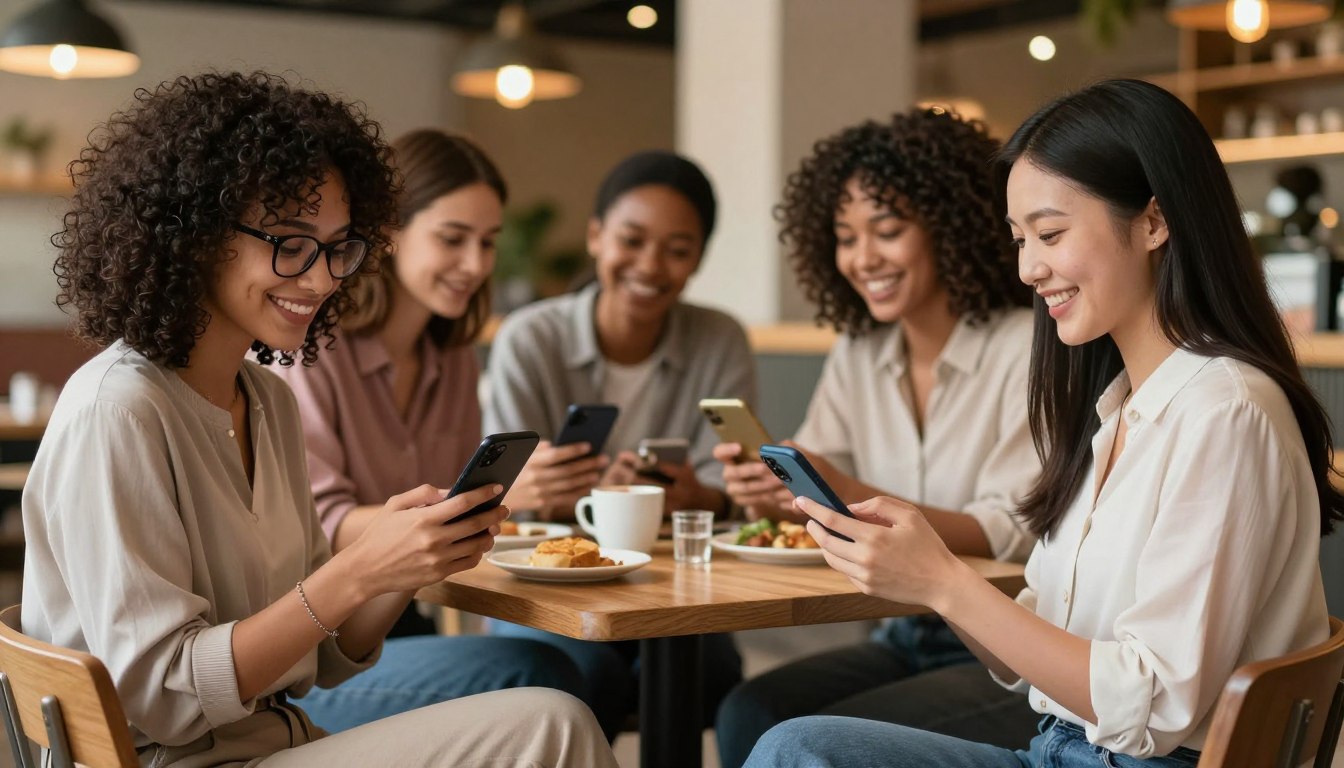 mulheres que usam apps de namoro