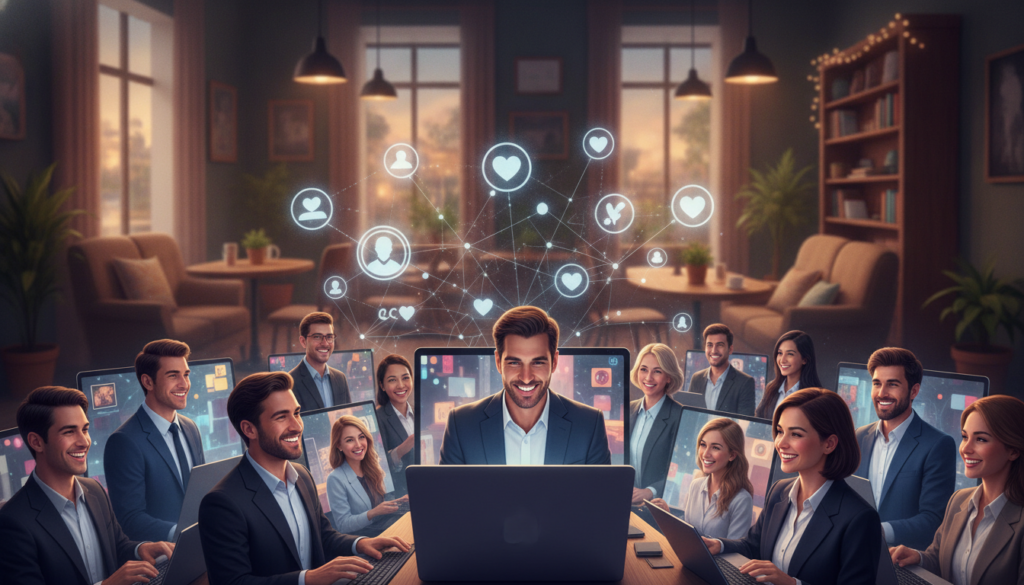 A evolução dos encontros digitais e a busca por conexões reais A evolução dos encontros digitais e a busca por conexões reais