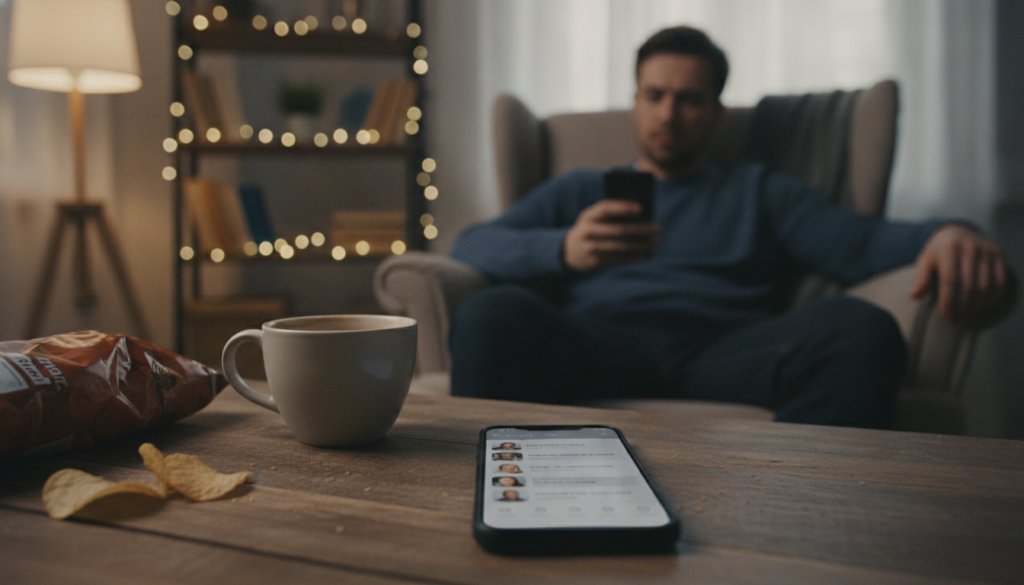 desinteresse virtual em aplicativos de relacionamento