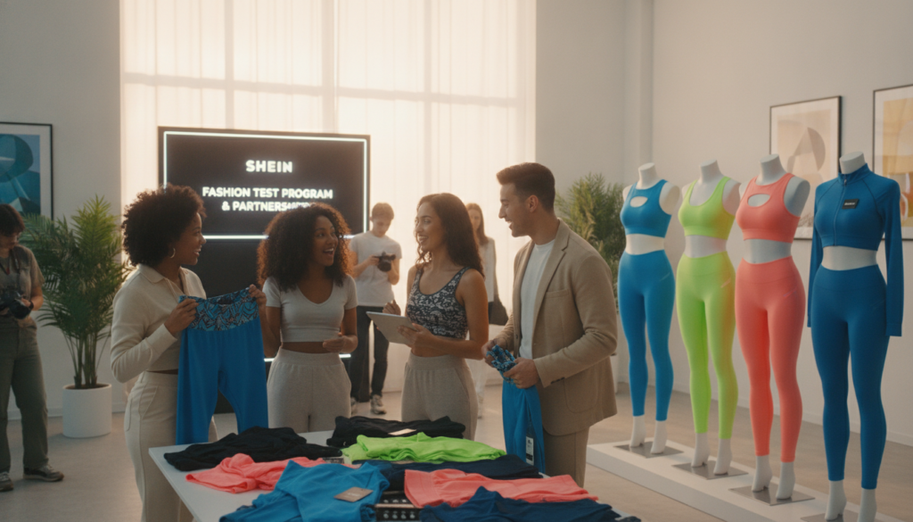 Programa de testes Shein e parcerias de moda